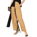 Vince  Drop Waist Pleated Pants in Tan, Size 10 Photo 1