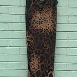 Giraffe print slip dress woman’s size small Black Photo 0