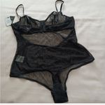 INC International Concpts W large Monogram Bodysuit Black Logo intimates NWT Photo 5