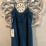 Trixxi 13 Teal Spaghetti Strap romper peek a boo bow in front NWT dressy club Photo 4