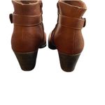 American Eagle  Brown Side Zip Ankle‎ Boot With Buckle Straps Women's Size 10 Photo 3