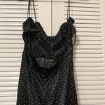 ZARA Dotted Satin Effect Corset Dress Photo 4