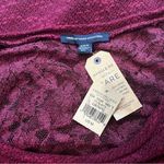 American Eagle NWT, Outfitters Textured Burgundy Tunic Sweater, Back Lace, Sz M Photo 13