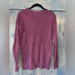 Pink Clover Pure Caslon‎ Burgundy V-Neck Sweater Casual Long Sleeve Knit Pullover Photo 3