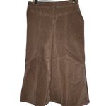 Vintage Zena Jeans Corduroy‎ Skirt Brown Size 12 Photo 2