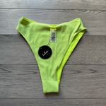 Lulus Green Sparkly High Rise Bikini Bottoms Photo 1