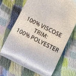 Saloni Colorful Stripe Shift Dress Ruffle Lace Bold Sleeveless Size 4 Women's Blue Photo 9