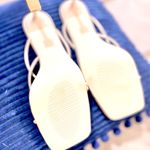 Vivianly NWOT  Women's Size:9 Tan Square Toe Strappy Heels Photo 8