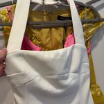 Meshki  amelita white halter neck bridal dress small NWT MIDI Photo 4