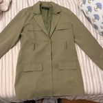 LIONESS Green Blazer Dress Midi Blazer  Photo 0