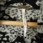 Free People | Kanuk Hoodie Black White Floral Boho Wide Sleeve Hood | Medium Photo 3