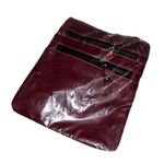 NEW Maroon & Black Crossbody Purse Adjustable Straps Bag Zippers Casual Pockets Purple Photo 0