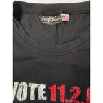 Vintage Y2K Vote 2004 Black Tshirt Womens Medium 110204 Red White Graphic Print Photo 2