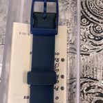 Swatch Vintage 1988 Watch Navy Blue & White Watch with Case & Paperwork Photo 6
