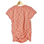 Athleta  Pink & Orange Heather Fast Track Ruched Short Sleeve T-Shirt M Photo 1