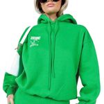 Princess Polly Oversized Sweatshirt Hoodie Psychic Green L 12 Photo 2