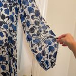 Saloni Tilly Floral Silk Mini Dress in Forget Me Knot Size 2 Blue Photo 9