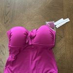 Robin Piccone Ava Strapless Bandeau One-Piece Swimsuit, Size 12, $178 Photo 3