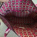Vera Bradley  Dark Pink/ Brown Floral Tote & Wallet Photo 10