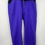 Title Nine Leggings Womens Large Purple Cropped Capri Drawstring Yoga Activewear Photo 0