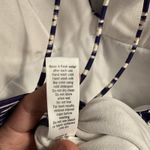 Athleta womens blue and white print one piece swimsuit with scrappy back M Photo 2