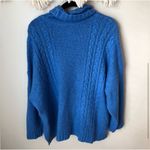Aerie Oversized Blue Cable Knit Turtleneck Photo 4