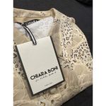 CHIARA BONI Elgah Leopard Lotus Printed Top Size IT 52 US 16 Stretch Photo 5