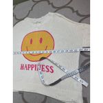 Kori  Ivory and Yellow Happiness Smiley Sweater, size large Photo 9