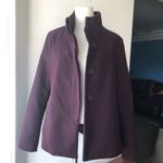 Old Navy  jacket mock neck semi cropped zip up winter fall  purple maroon size S Photo 1
