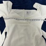 Princess Polly  White Long Sleeve Wrap Dress Photo 8