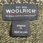 Woolrich  knit cardigan green speckled size XL women’s button down with pockets Photo 3