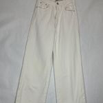 Princess Polly Denim Hailie Jeans Cream Wide Leg Non-Stretch in Size US 4 Photo 13