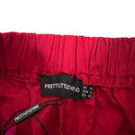 Pretty Little Thing Women's Red Cargo Jogger Pants Size 6 Casual Elastic Waist Photo 4