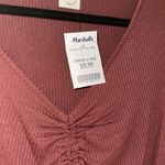 Live in the Moment NWT  Ripped Mauve Long Sleeve Crop Top Photo 1