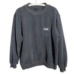 White Fox Boutique White Fox Sweatshirt Gray Corduroy Casual Pocket Logo Photo 0