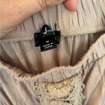 J for Justify  Beige Lace off the shoulder Maxi Dress Photo 3