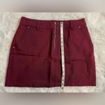 Francesca's Francesca’s Dark Red Skirt Photo 4