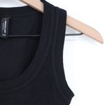 American Giant Ribbed Tank Top Black Scoop Neck Sleeveless Size XS Made In USA Photo 4