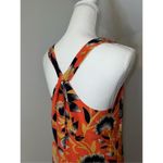 J.Crew 100% Silk  Floral Short Dress Blue Orange Women’s 6 Photo 5