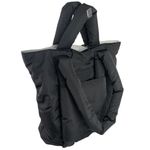 Dagne Dover  Jemi Black Puffer Quilted Shoulder Laptop Cargo Tote Handbag OS Photo 1