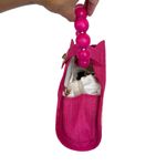 Soli & Sun The Isabella Pink Rattan Woven Top Handle Handbag Photo 13