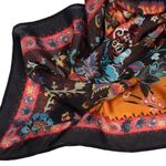 NWT Vismaya Mustard Rhapsody Scarf Black Photo 7