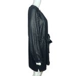 Something Navy   Sequin Raglan Mini Dress Black Allover Sequin Size Small‎ Photo 1