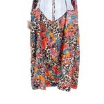 Free People  Josie Deep V Neck Leopard Cheetah Floral Print Open Back Mini Dress Photo 7