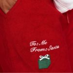 Voight Pajama Pants Red Holiday Wide Leg Terry Embroidered PJ Pants Sz M NWT Size M Photo 2