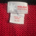 Women’s Vintage Christmas Holiday Editions Knit Embroidered Vest XL EUC Red Photo 7