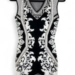 Jealous Tomato Baroque Bodycon Dress Small Renaissance Romantic Whimsy Stretch Photo 0