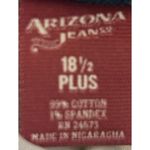 Arizona Jeans Arizona Jean Co Women's/Junior's Straight Blue Denim Jeans Size 18 1/2 Plus Photo 3