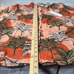 Nicole Miller NY European Grown Flax Linen Tropical Button up Top Shirt size M Photo 6