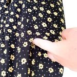 ASOS Design Black Yellow Floral Sleeveless Playsuit Pocket Jumpsuit Size 4 Photo 5